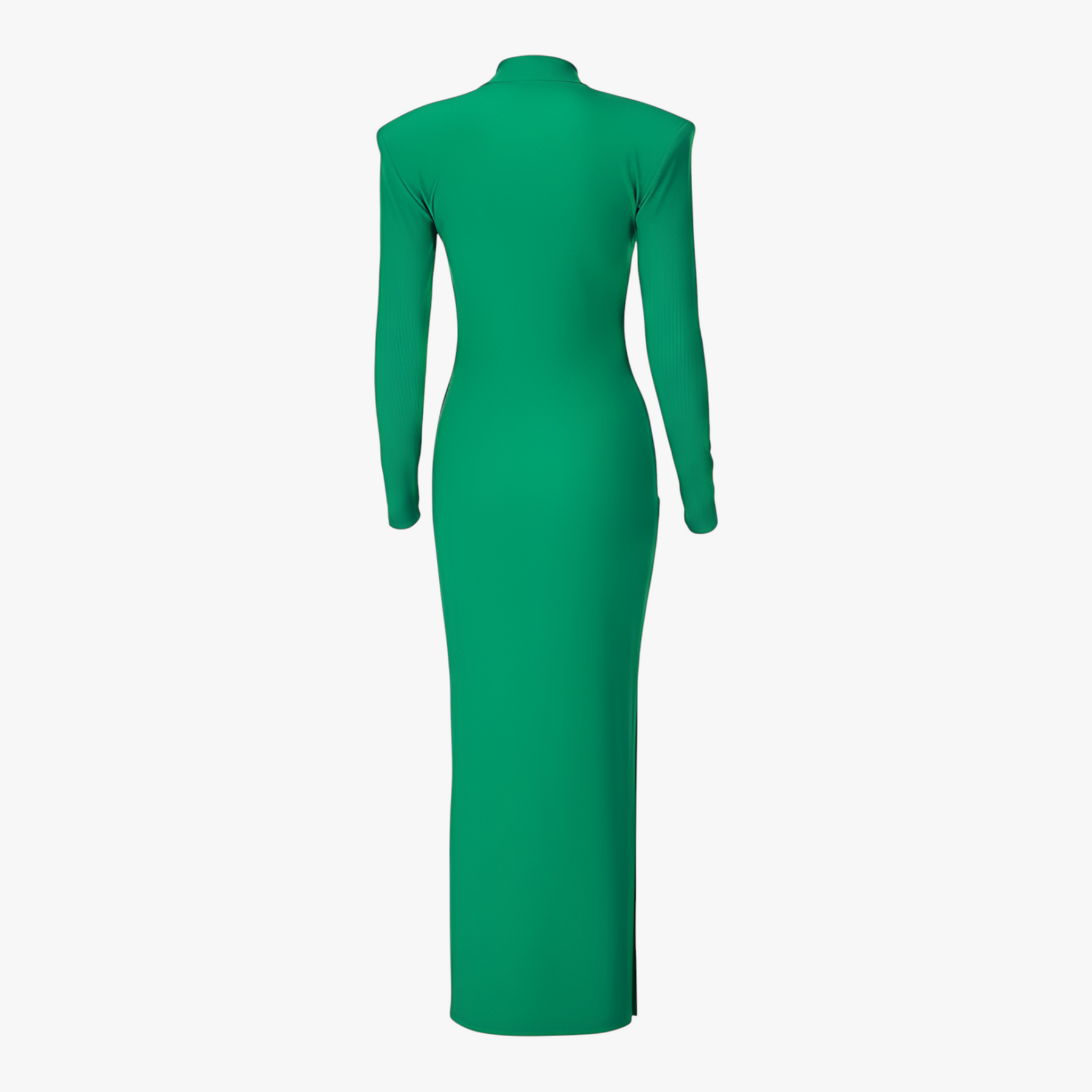 dress : Maxi Jurk Dames Groen - Elegante met Lange Mouwen in van Pantino