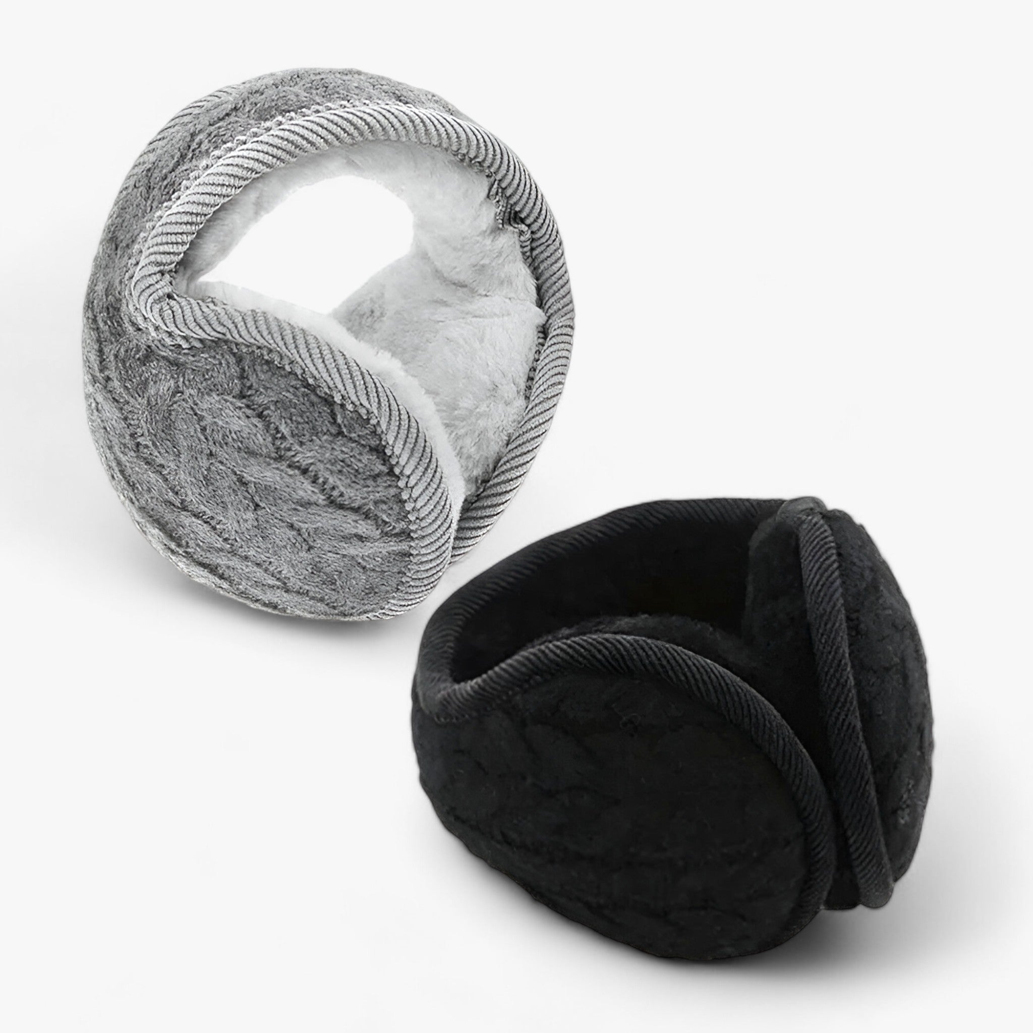Earmuffs : Winddichte Pluche Oordopjes - Wintercomfort de Hele Dag door - Grijs in van Pantino