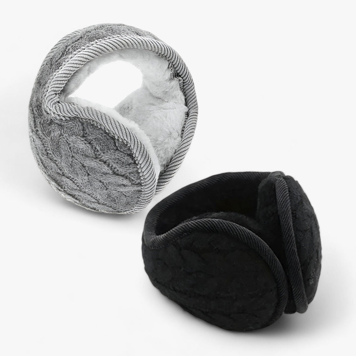 Earmuffs : Winddichte Pluche Oordopjes - Wintercomfort de Hele Dag door - Grijs in van Pantino