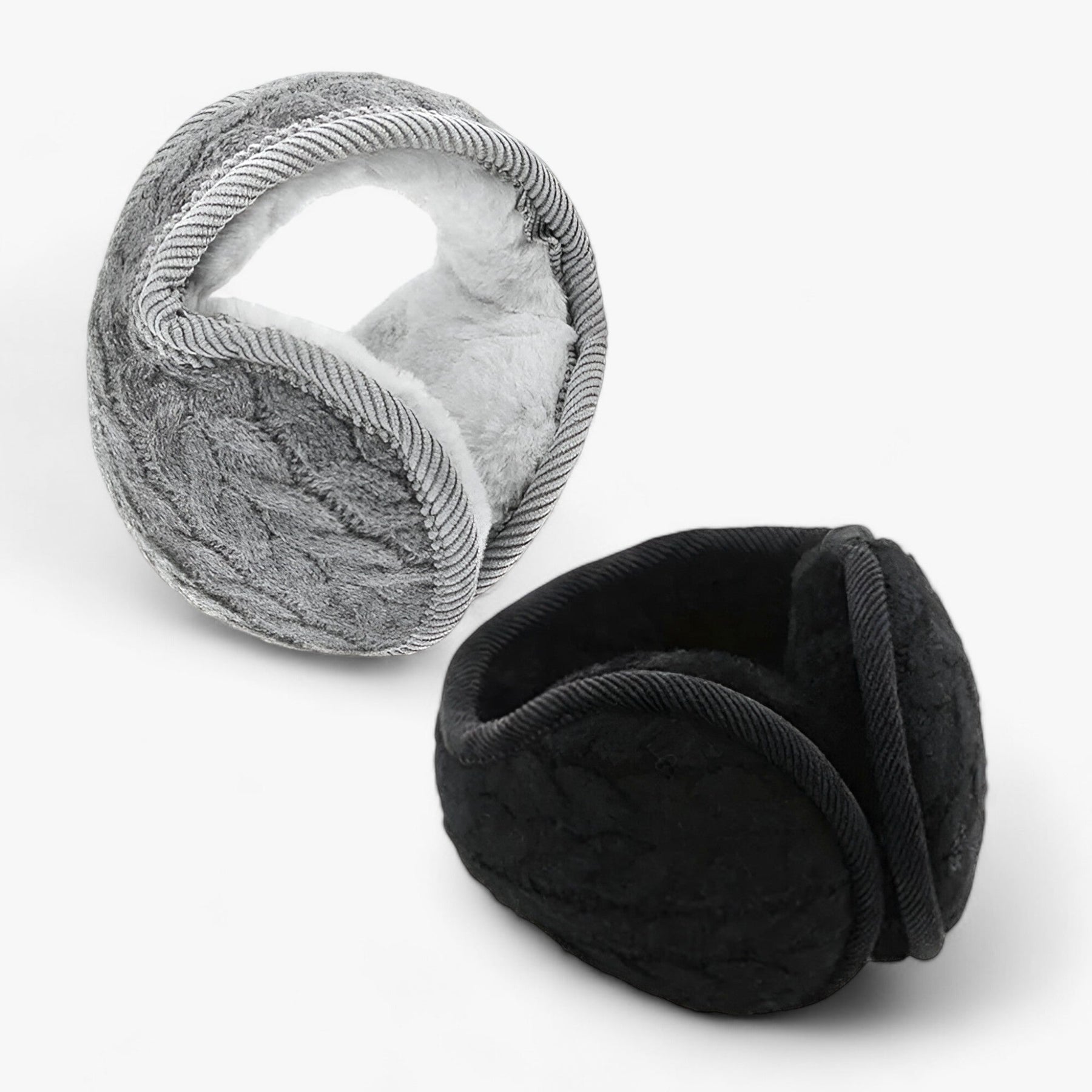 Earmuffs : Winddichte Pluche Oordopjes - Wintercomfort de Hele Dag door - Grijs in van Pantino