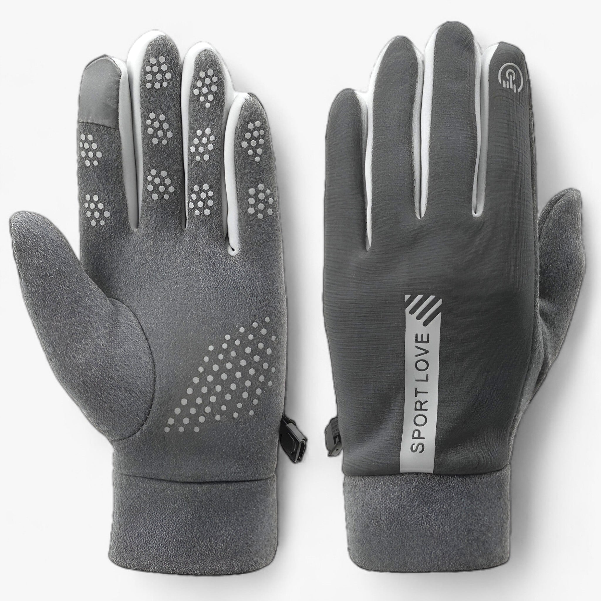 outdoor equipment : GlacierGuard - Winterhandschoenen - Warme en Waterdichte Bescherming in Grijs (Heren) van Pantino