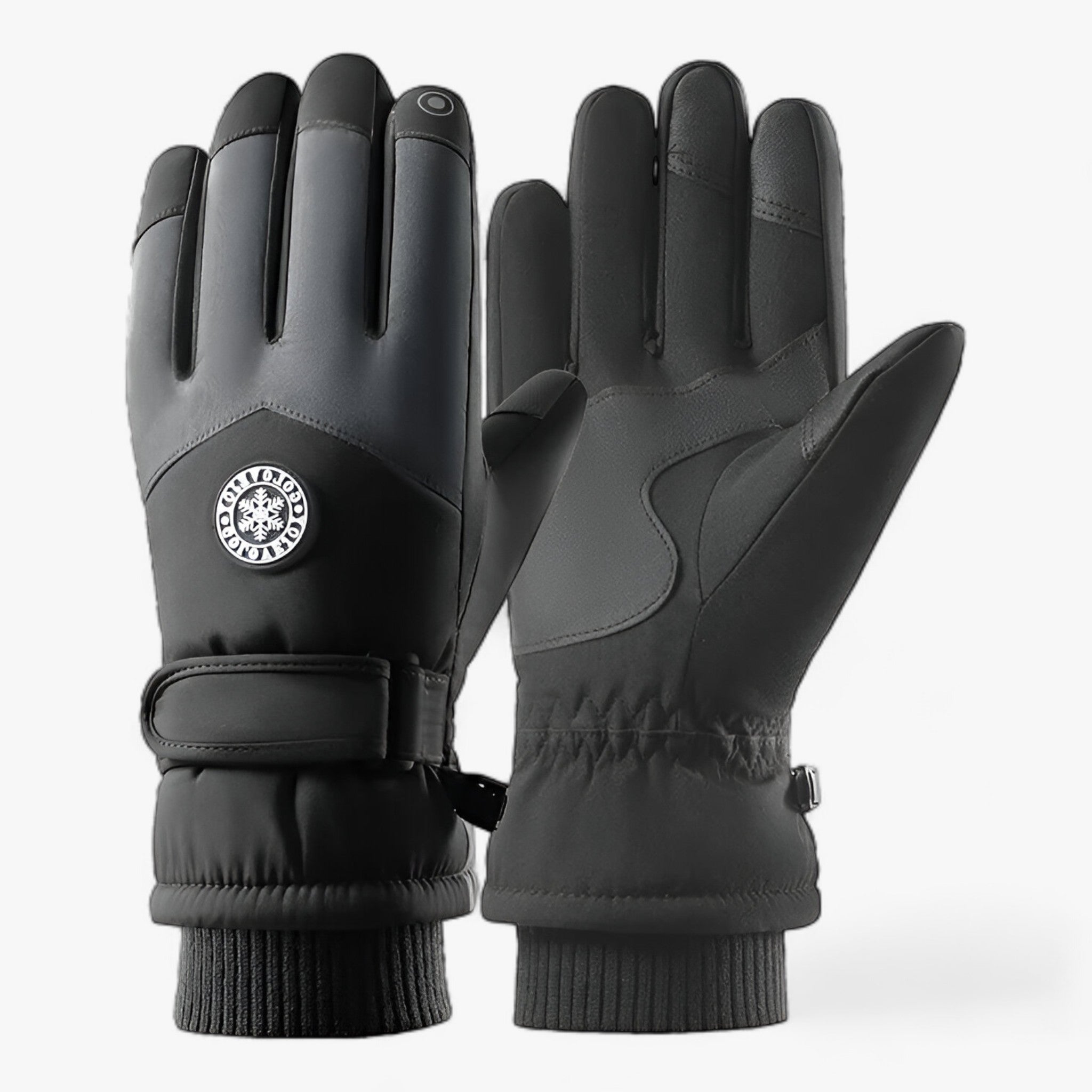 outdoor equipment : GlacierPro - Skihandschoenen - Waterdichte & Thermische Bescherming in Mannen-Zwart van Pantino