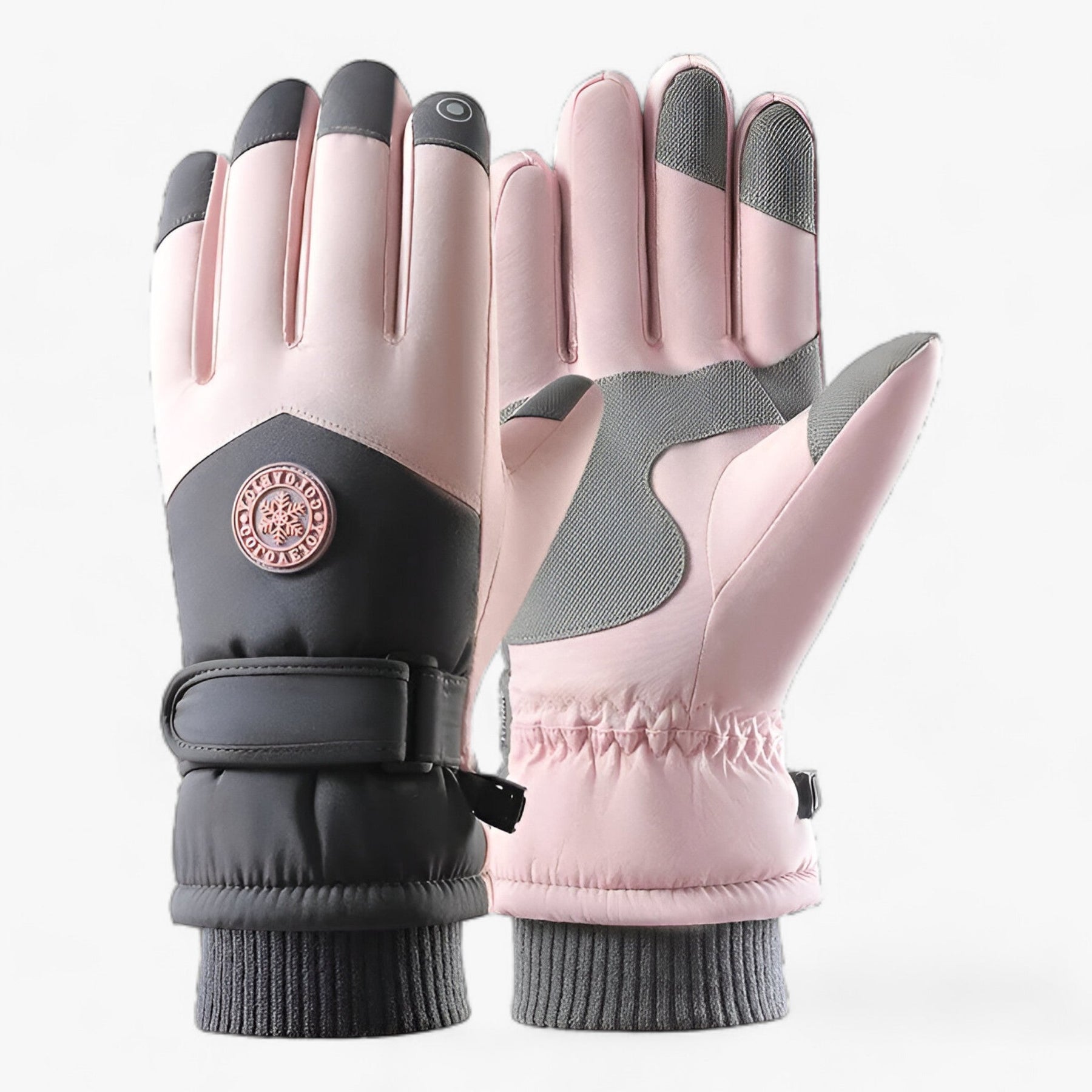 outdoor equipment : GlacierPro - Skihandschoenen - Waterdichte & Thermische Bescherming in Vrouwen-Roze van Pantino