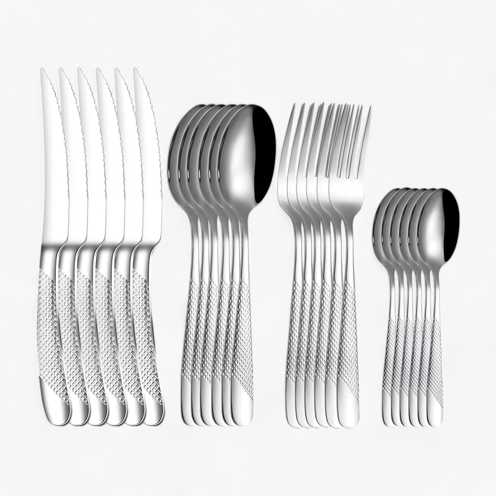 home & garden : StarDine - Bestekset van Roestvrij Staal - Zilver Goud in Zilver van Pantino