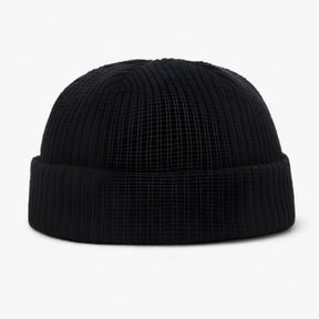 Beanie : Muts Dames Donkergeel - Warme Wintermuts - Comfortabele Vrijetijdstijl voor Iedereen in Zwart One size van Pantino