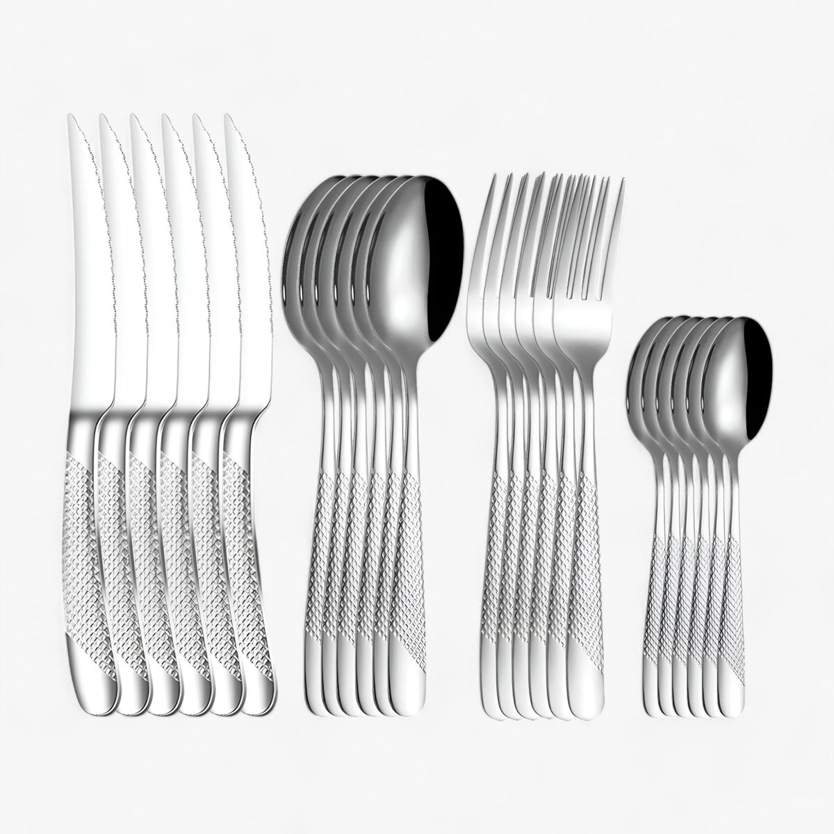 home & garden : StarDine - Bestekset van Roestvrij Staal - Zilver Goud in Zilver van Pantino