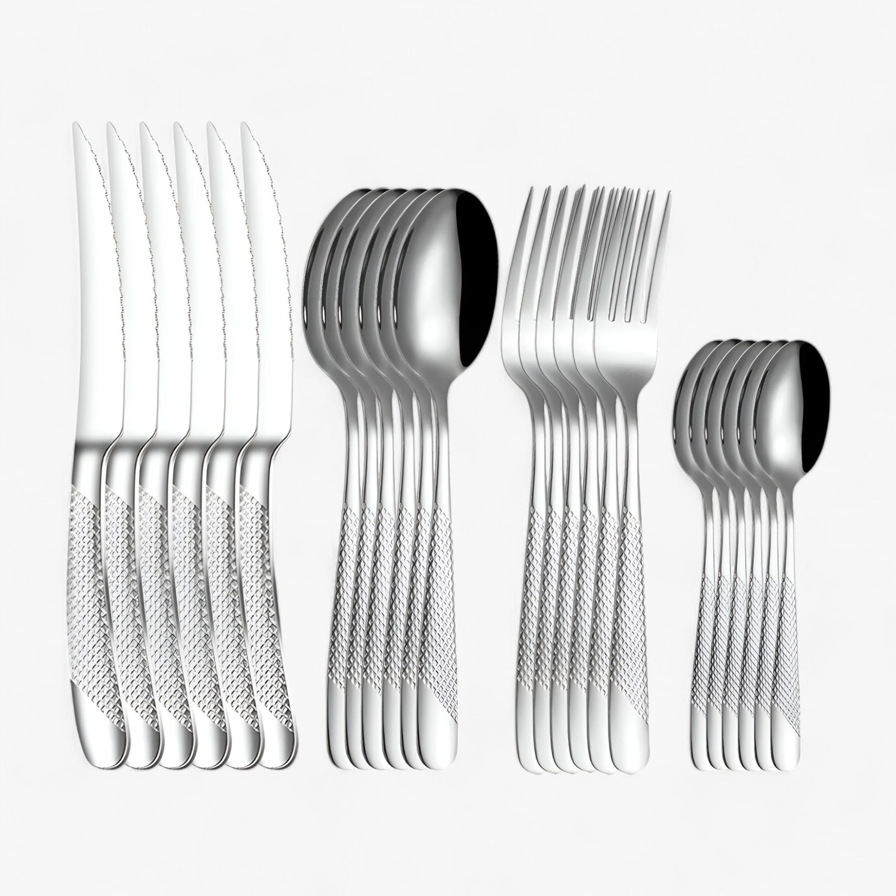 home & garden : StarDine - Bestekset van Roestvrij Staal - Zilver Goud in Zilver van Pantino
