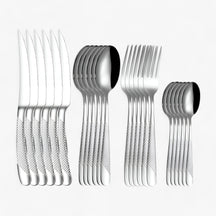home & garden : StarDine - Bestekset van Roestvrij Staal - Zilver Goud in Zilver van Pantino