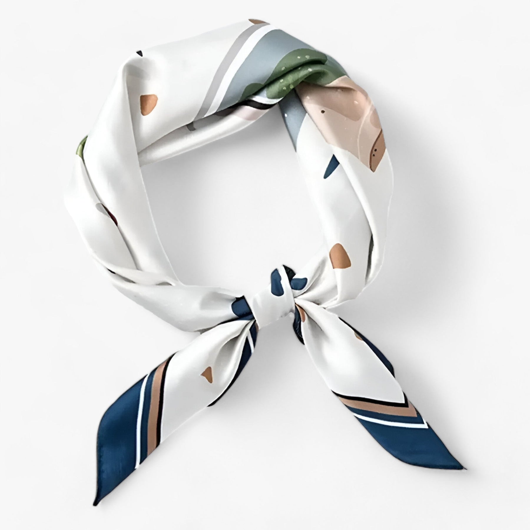 Scarf : Gouden Zijden Sjaal Dames - Luxe, Groot & Veelzijdig voor Elk Seizoen in Groen van Pantino