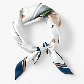 Scarf : Gouden Zijden Sjaal Dames - Luxe, Groot & Veelzijdig voor Elk Seizoen in Groen van Pantino
