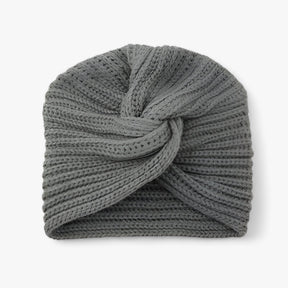 Turban Hat : Strickturban voor Dames - Elegante Comfort van Kasjmier - Zwart in Donkergrijs van Pantino