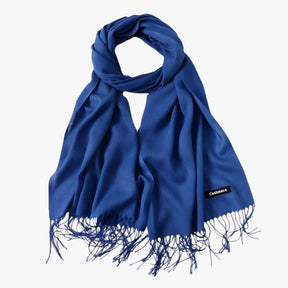 Scarf : Sjaal Dames Koninklijk Blauw - Lange Winter van Tessale voor - Elegant en Veelzijdig in Koninklijk blauw 200x68cm van Pantino