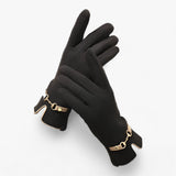 Black Gloves - FrostElegance - Winter Touchscreen