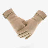 Gants Kaki - WarmComfort - Doublure Polaire Automne Hiver