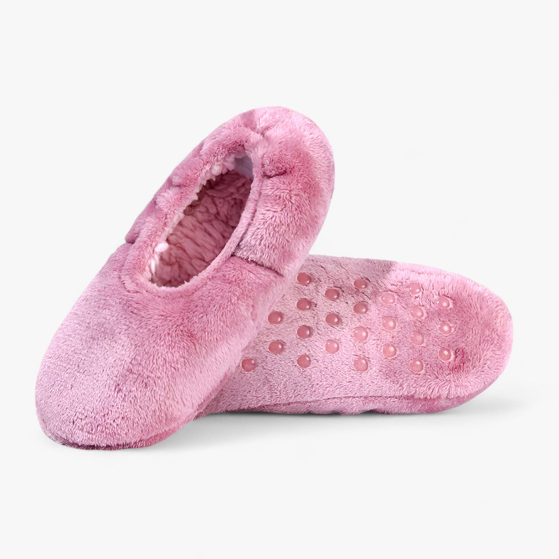 Socks : Sokken 1 Paar Wit - Gezellige Binnensokken - Zachte Comfort en Antislip (1 Paar + 1 Paar Gratis) in 1 Paar Roze van Pantino