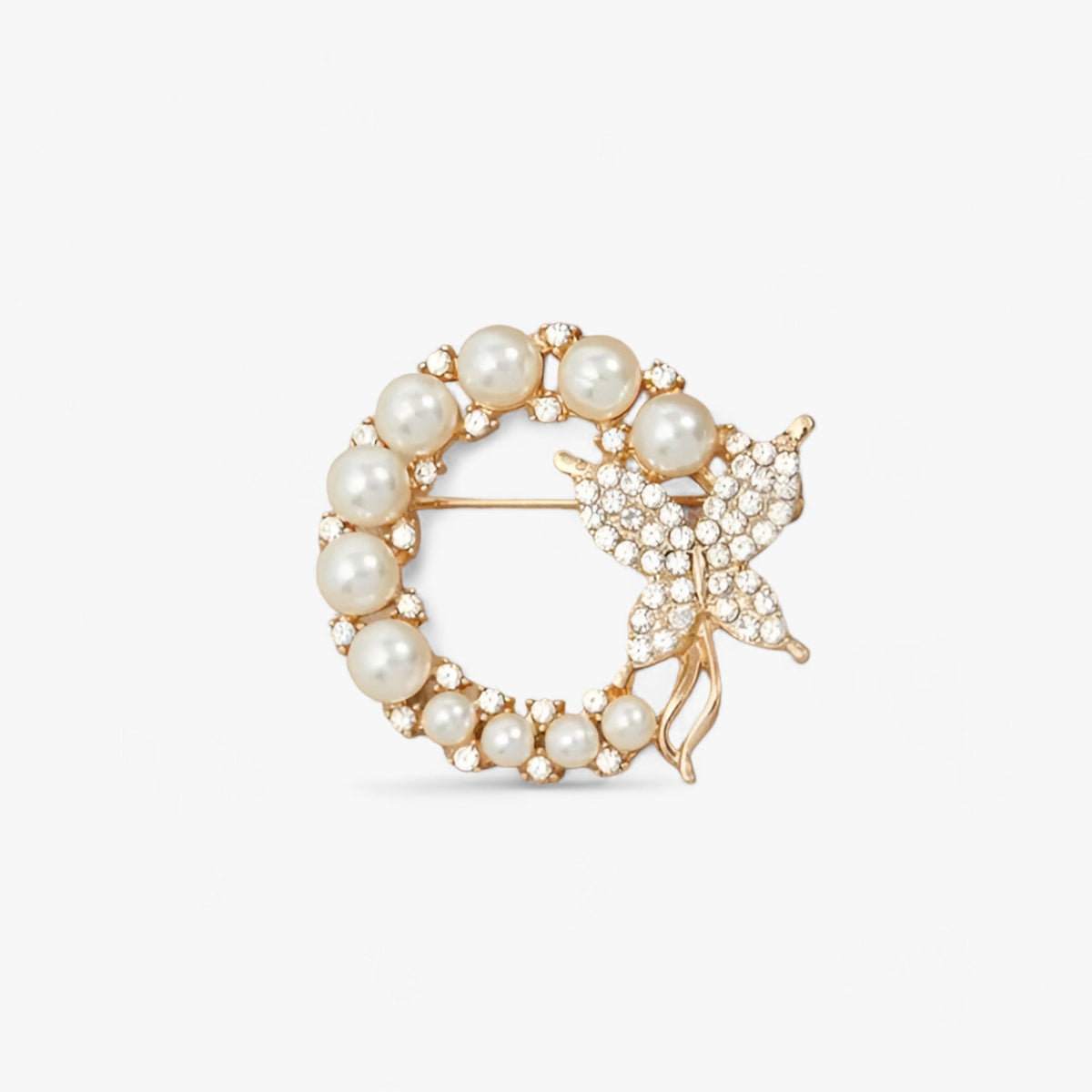 Brooch : Broche Dames Oranje - Aurelia Vlinder - Verhoog Je Stijl in van Pantino