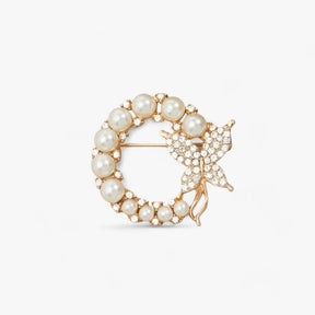 Brooch : Broche Dames Oranje - Aurelia Vlinder - Verhoog Je Stijl in van Pantino