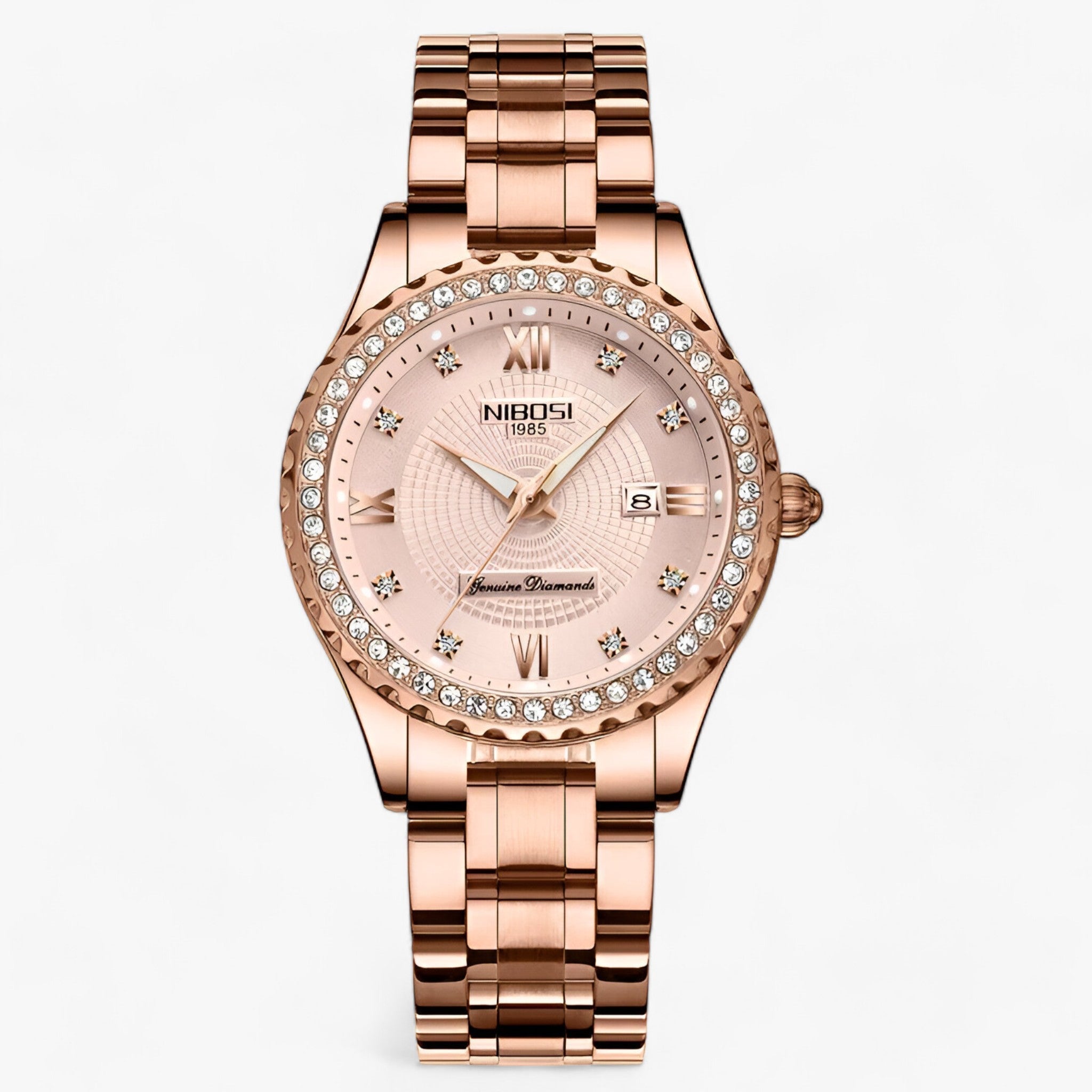 watches : Luxe Damur - Precisie en Stijl Gecombineerd - Goud in Roségoud van Pantino
