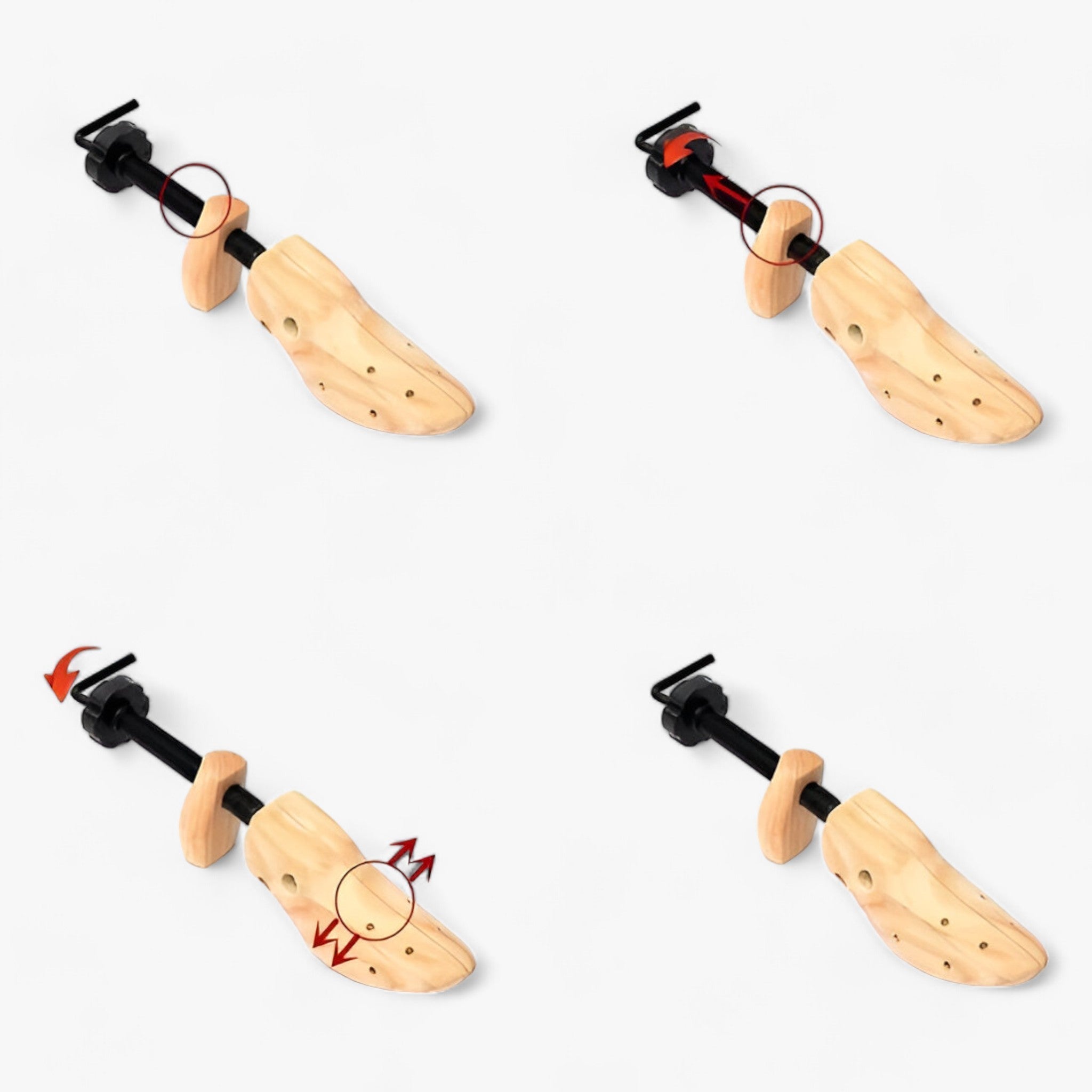 Shoe Stretcher : Schoenverbreder Verstelbaar Hout - Comfortabel & Effectief voor Brede Voeten in van Pantino