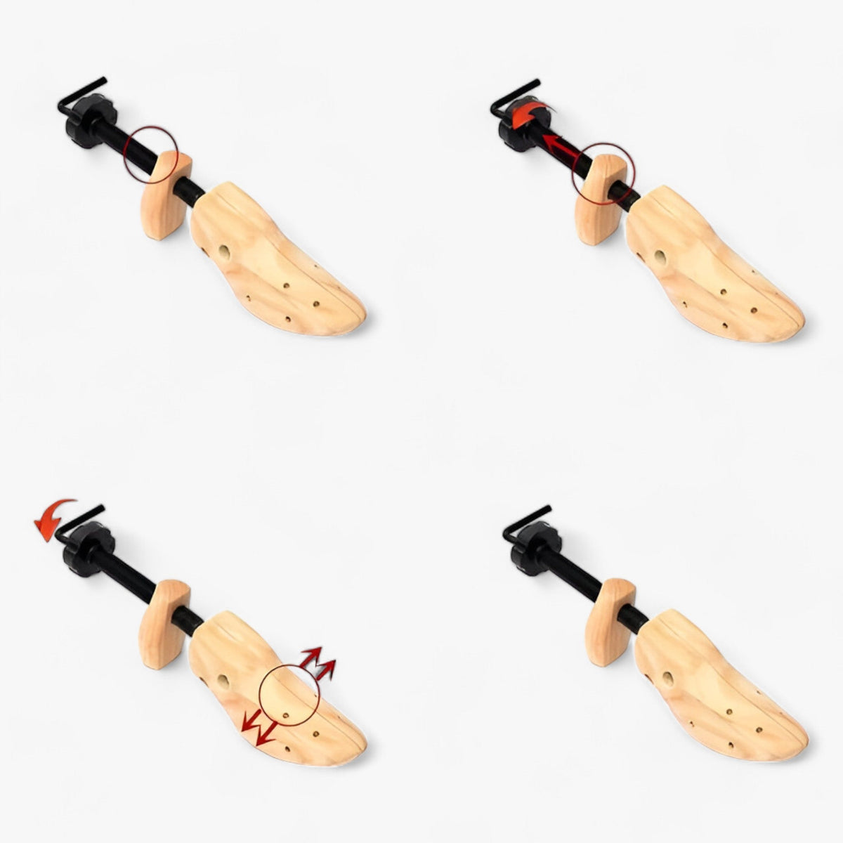 Shoe Stretcher : Schoenverbreder Verstelbaar Hout - Comfortabel & Effectief voor Brede Voeten in van Pantino