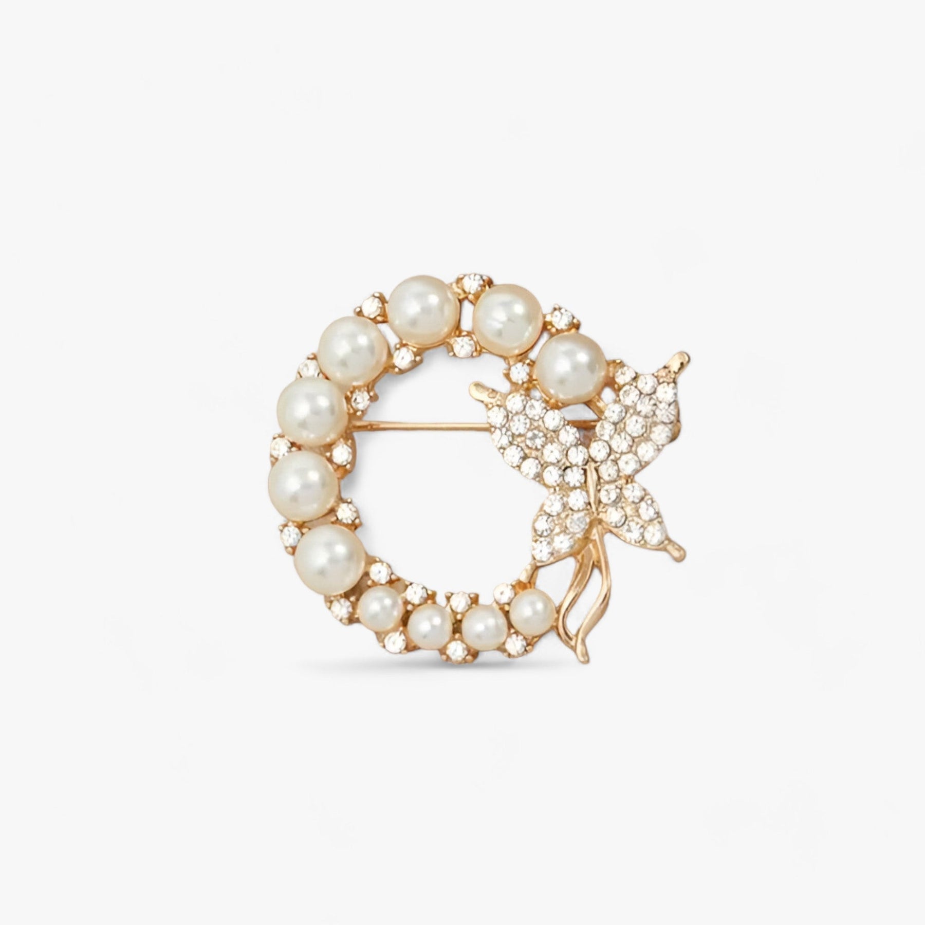 Brooch : Broche Dames Oranje - Aurelia Vlinder - Verhoog Je Stijl in Oranje van Pantino