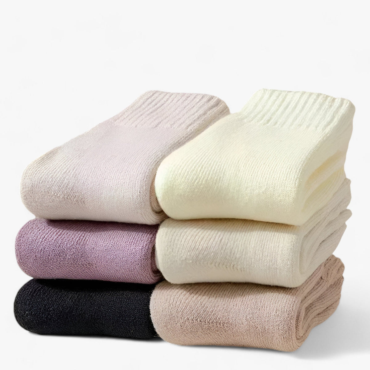 Socks : Sokken Heren 3 Witte Paren - Wol -Set - Warm en Gezellig Comfortabel 3 Witte Paren in van Pantino