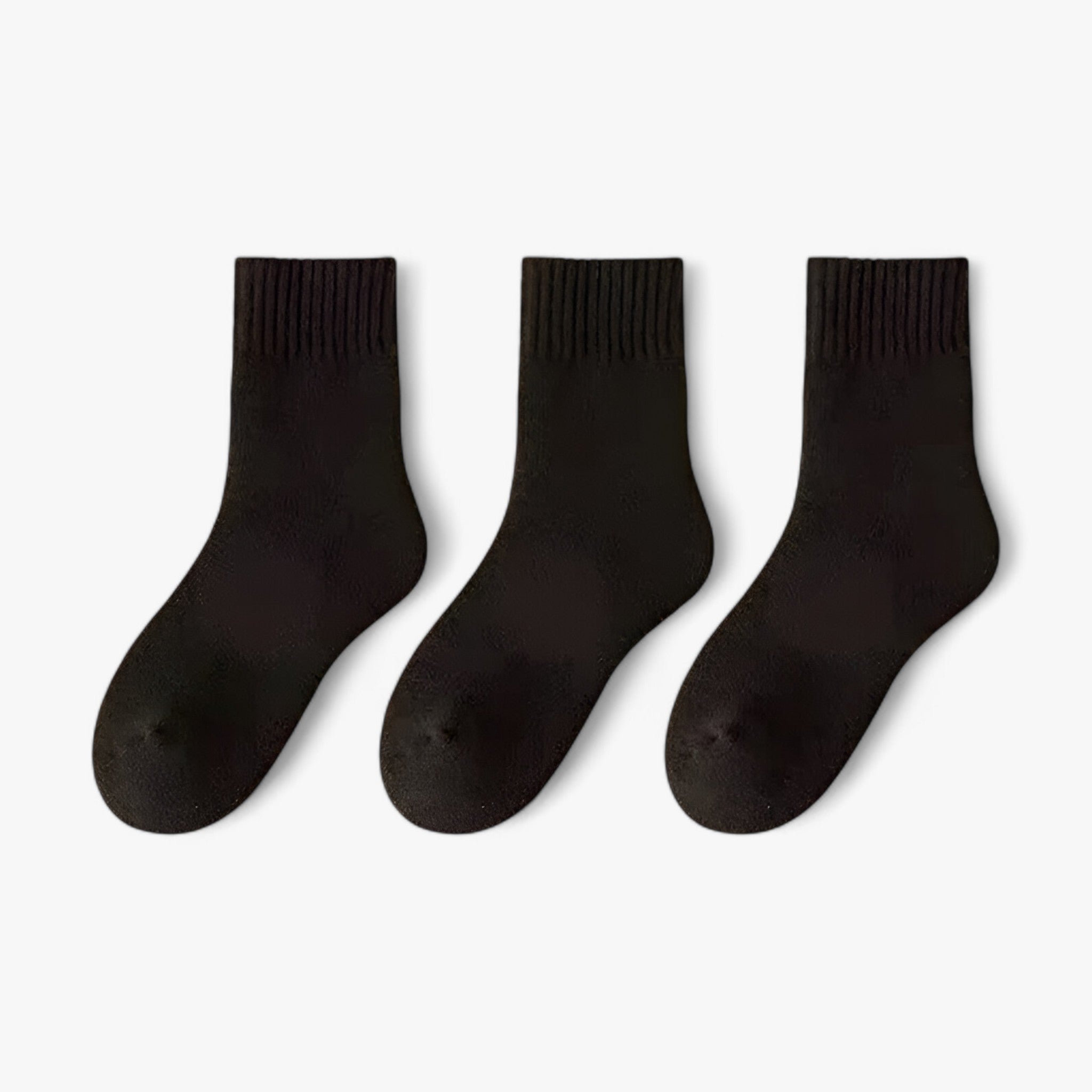 Socks : Sokken Heren 3 Witte Paren - Wol -Set - Warm en Gezellig Comfortabel 3 Witte Paren in 3 zwarte paren Maten 34-40 van Pantino