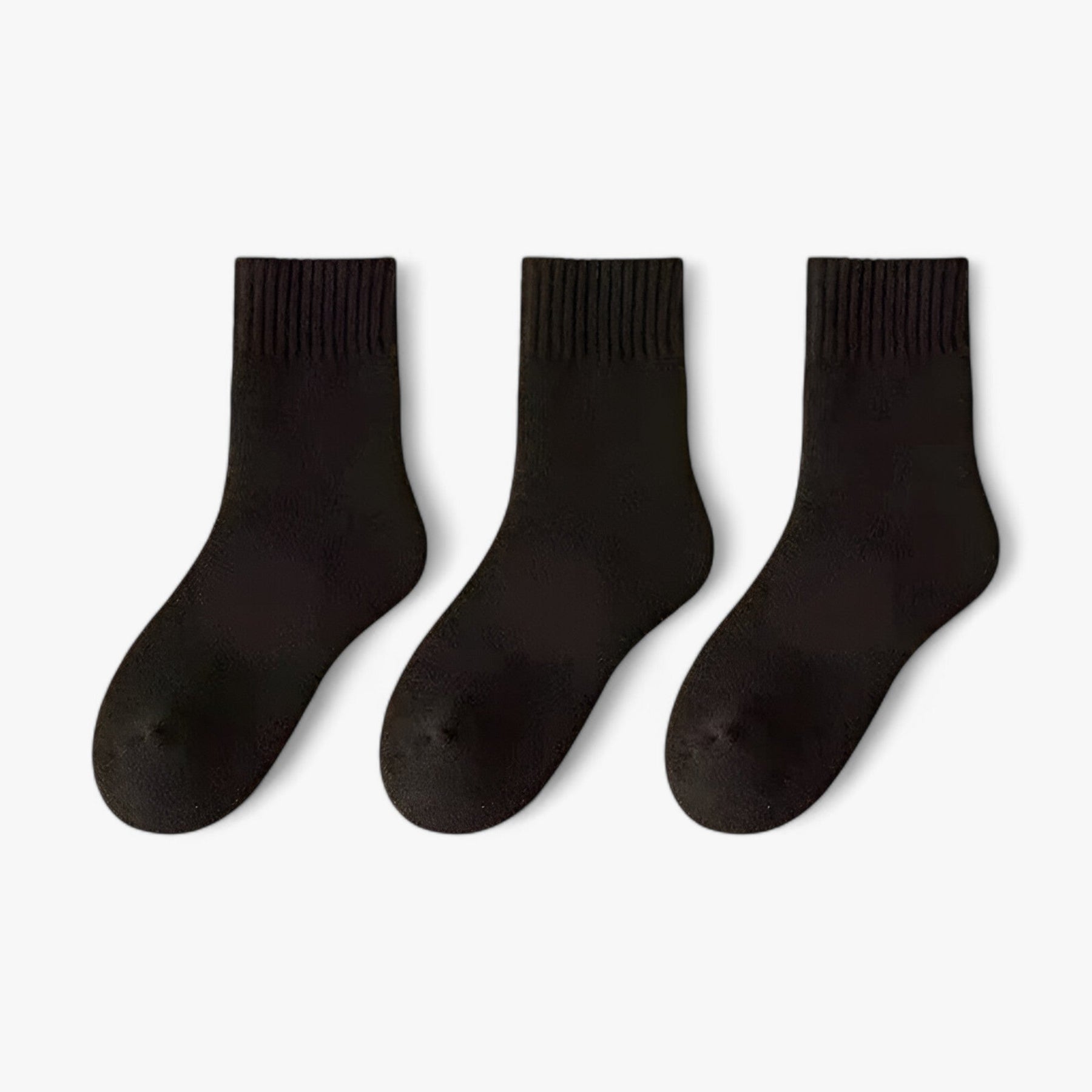 Socks : Sokken Heren 3 Witte Paren - Wol -Set - Warm en Gezellig Comfortabel 3 Witte Paren in 3 zwarte paren Maten 34-40 van Pantino