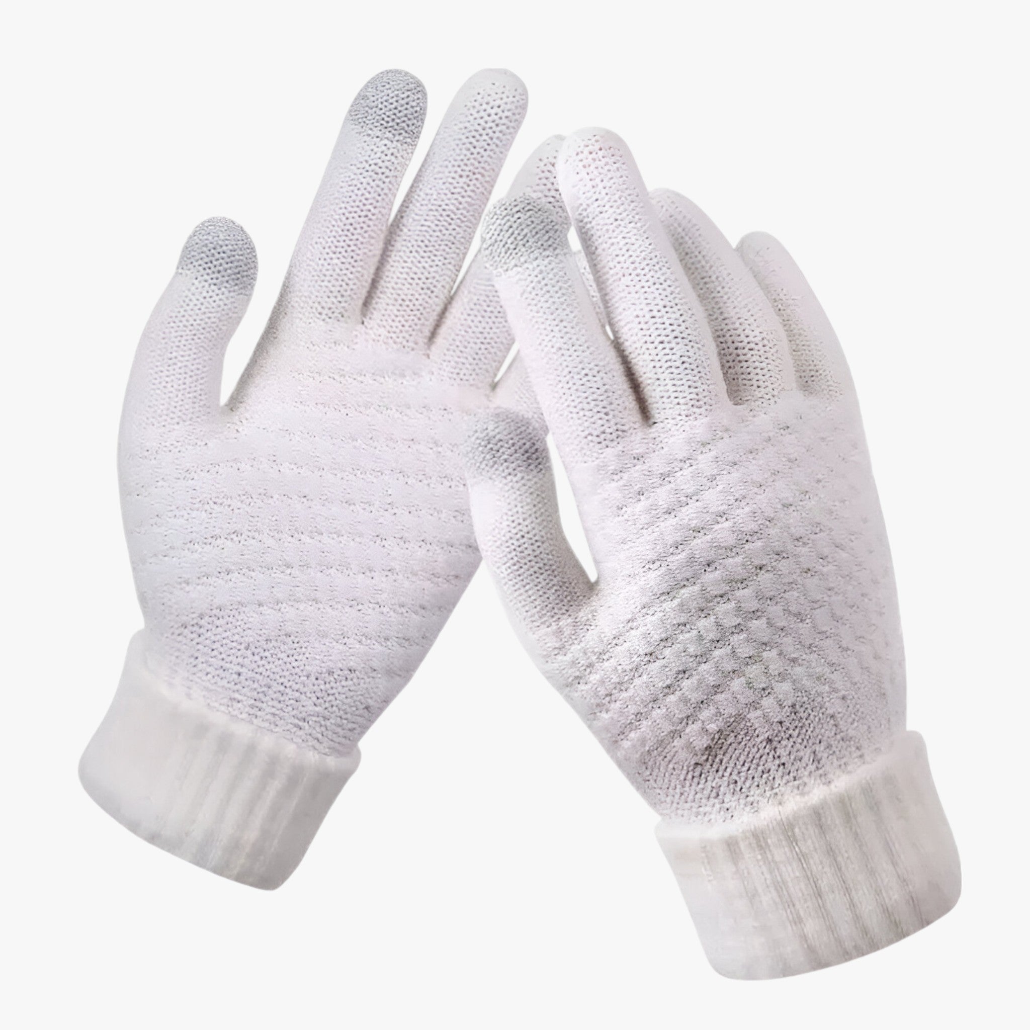 Gloves : Handschoenen Grijs - CozyFlex - Warme Winter Touchscreen in Wit van Pantino