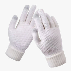 Gloves : Handschoenen Grijs - CozyFlex - Warme Winter Touchscreen in Wit van Pantino