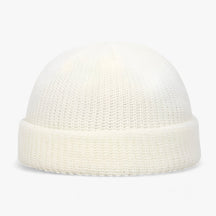 Beanie : Muts Dames Donkergeel - Warme Wintermuts - Comfortabele Vrijetijdstijl voor Iedereen in Wit One size van Pantino