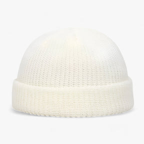 Beanie : Muts Dames Donkergeel - Warme Wintermuts - Comfortabele Vrijetijdstijl voor Iedereen in Wit One size van Pantino