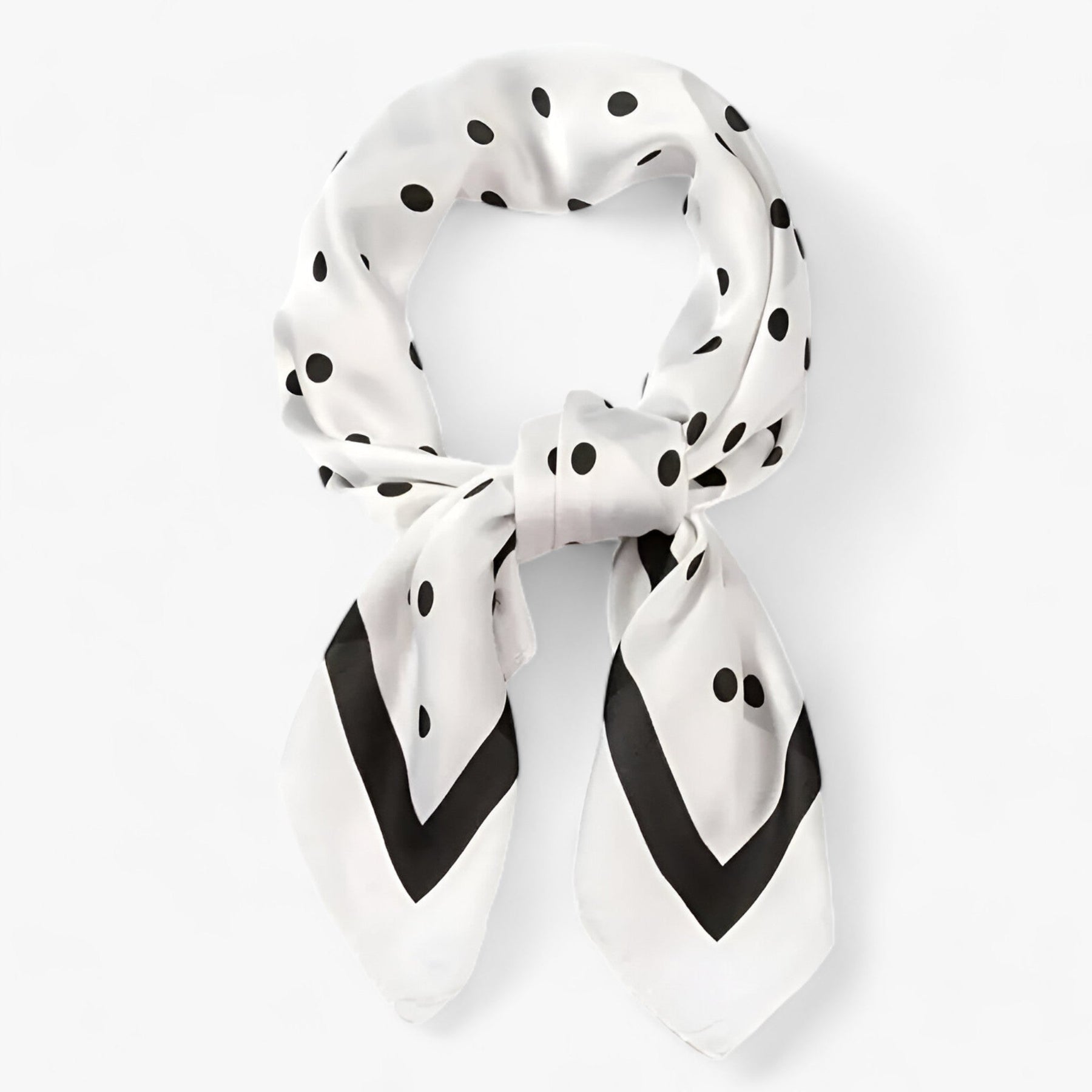 Scarf : Gouden Zijden Sjaal Dames - Luxe, Groot & Veelzijdig voor Elk Seizoen in Zwart van Pantino