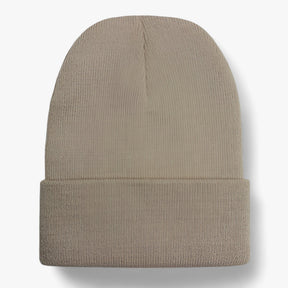 Beanie : Muts Dames Donkergrijs - Unisex Fleece - Zachte Warmte voor Iedereen in Beige van Pantino