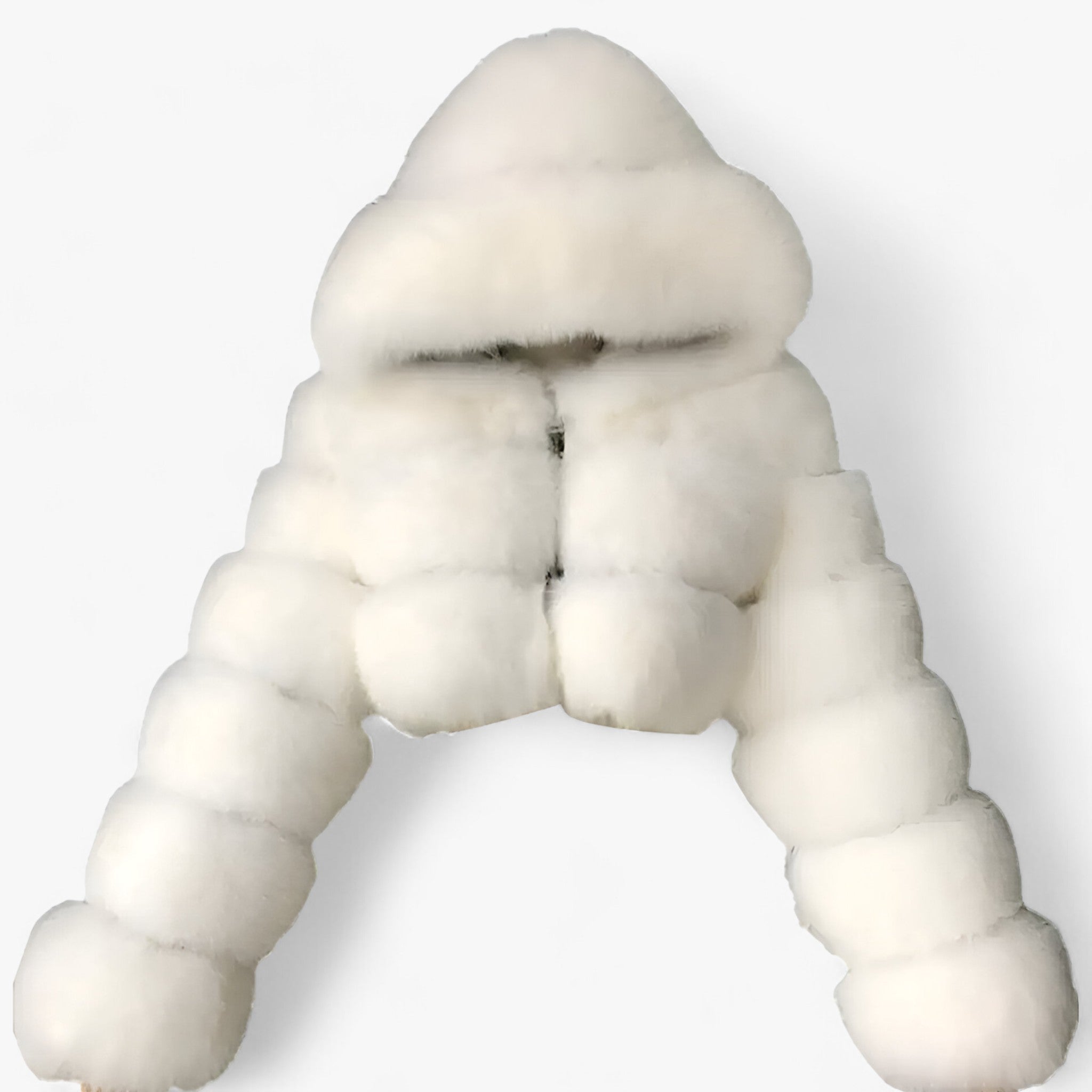 Faux Fur Jacket : Jas Zilvergrijs - Adele Zachte van Imitatiebont - Luxueuze Warmte en Elegantie in Wit van Pantino