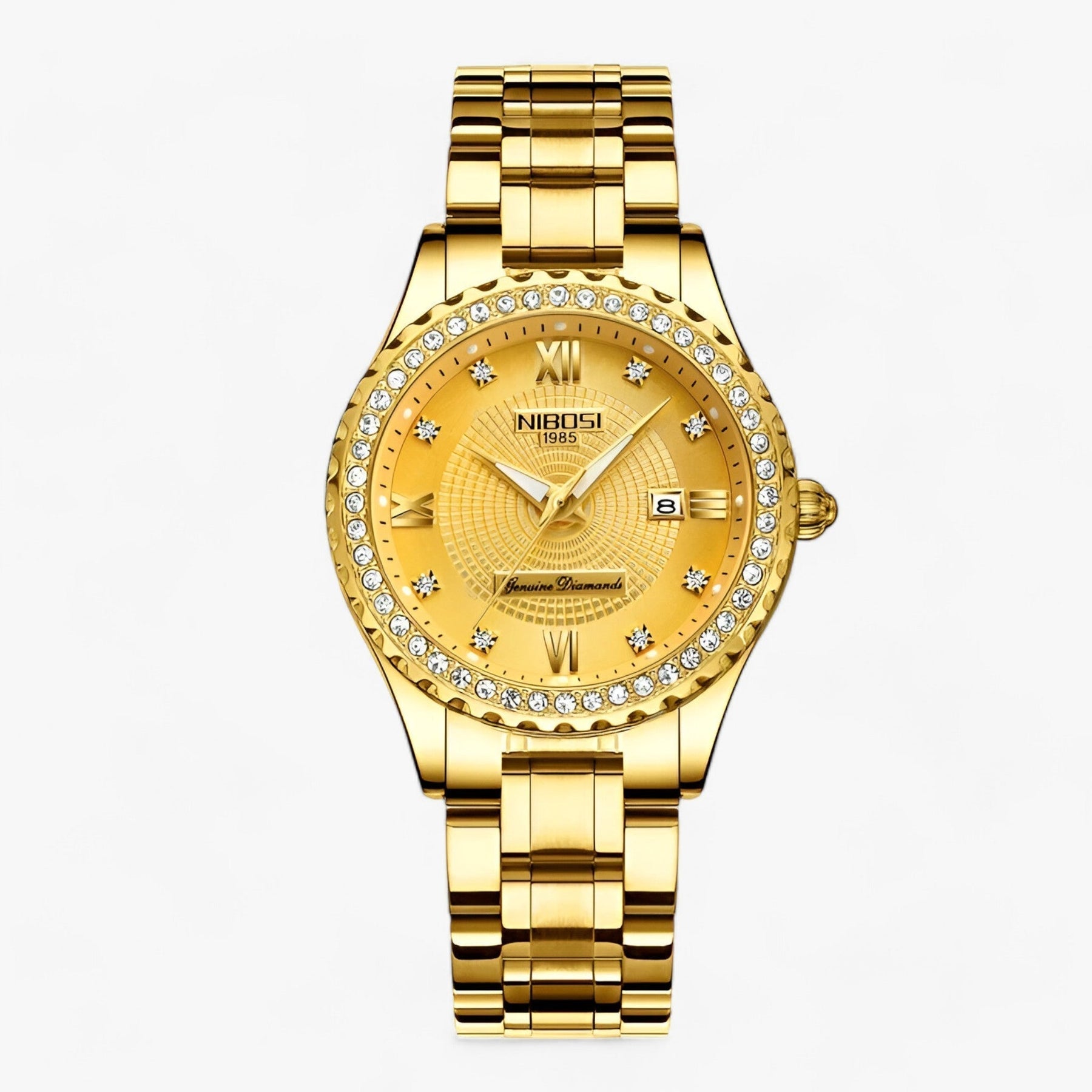 watches : Luxe Damur - Precisie en Stijl Gecombineerd - Goud in Goud van Pantino