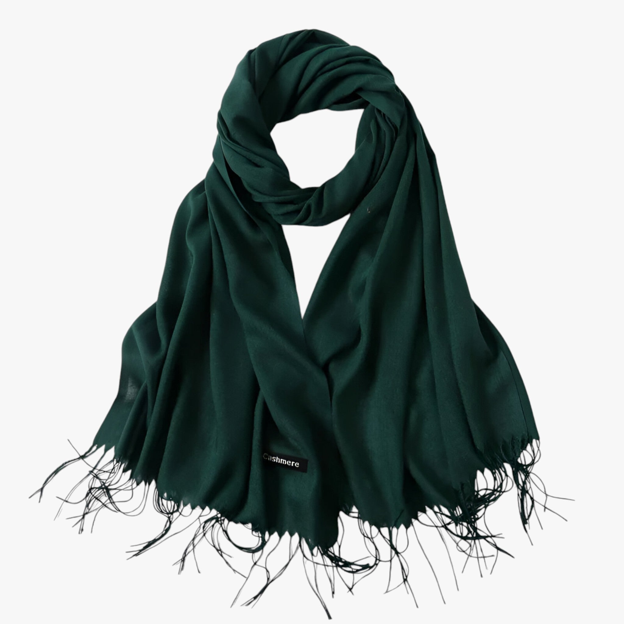 Scarf : Sjaal Dames Koninklijk Blauw - Lange Winter van Tessale voor - Elegant en Veelzijdig in Donkergroen 200x68cm van Pantino