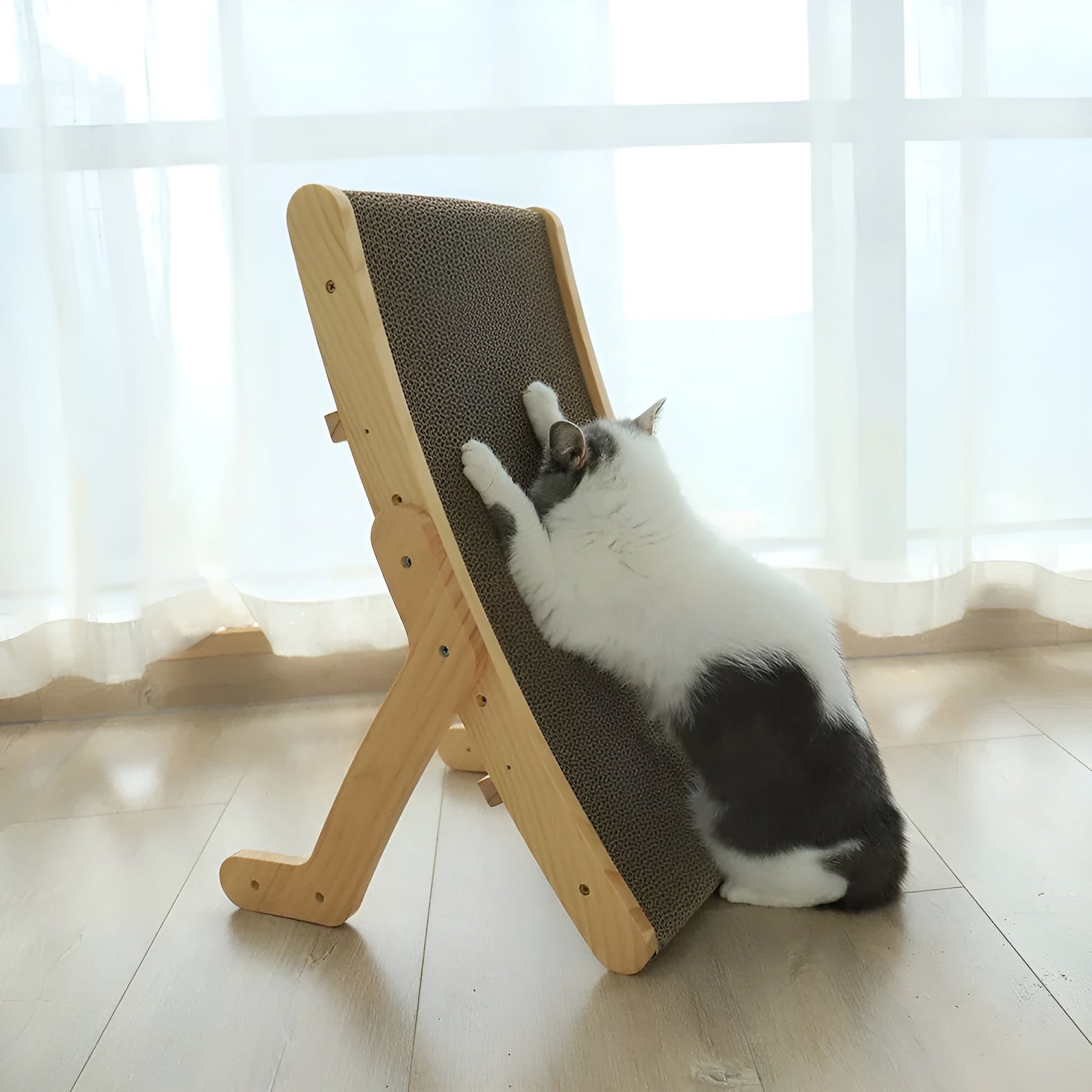pets : Houten Kattenkrabplank - Multifunctionele Verwijderbare Design - Hout in van Pantino
