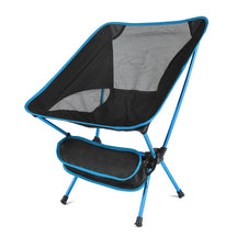 outdoor equipment : Comfortabele Buiten Campingstoel Nylon - Rood in Lichtblauw van Pantino
