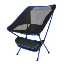 outdoor equipment : Comfortabele Buiten Campingstoel Nylon - Rood in Blauw van Pantino