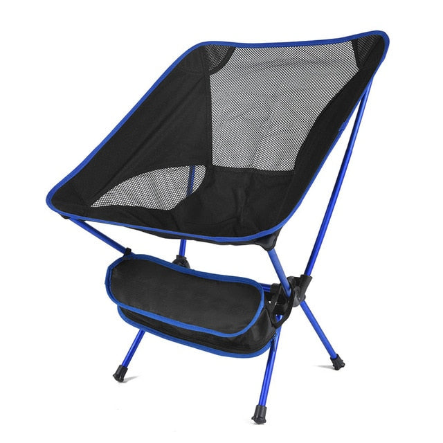 outdoor equipment : Comfortabele Buiten Campingstoel Nylon - Rood in Blauw van Pantino