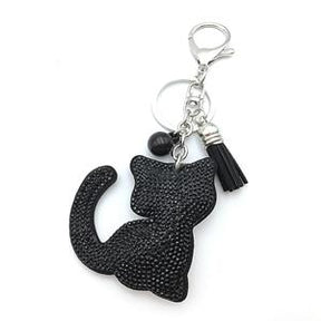 pets : Schattige Kitty Familiesleutelhanger Katten - Wit in van Pantino