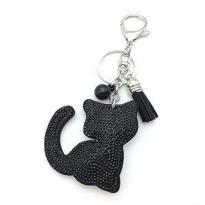 pets : Schattige Kitty Familiesleutelhanger Katten - Wit in van Pantino