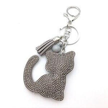 pets : Schattige Kitty Familiesleutelhanger Katten - Wit in Grijs van Pantino