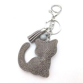 pets : Schattige Kitty Familiesleutelhanger Katten - Wit in van Pantino