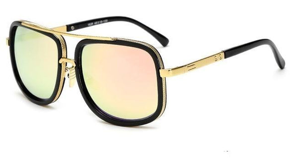 Sunglasses : Gepolariseerde Zonnebril Heren Zwart - UV400 Bescherming voor optimaal zicht en comfortabel design in Roze van Pantino