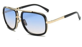 Sunglasses : Gepolariseerde Zonnebril Heren Zwart - UV400 Bescherming voor optimaal zicht en comfortabel design in Licht Blauw van Pantino