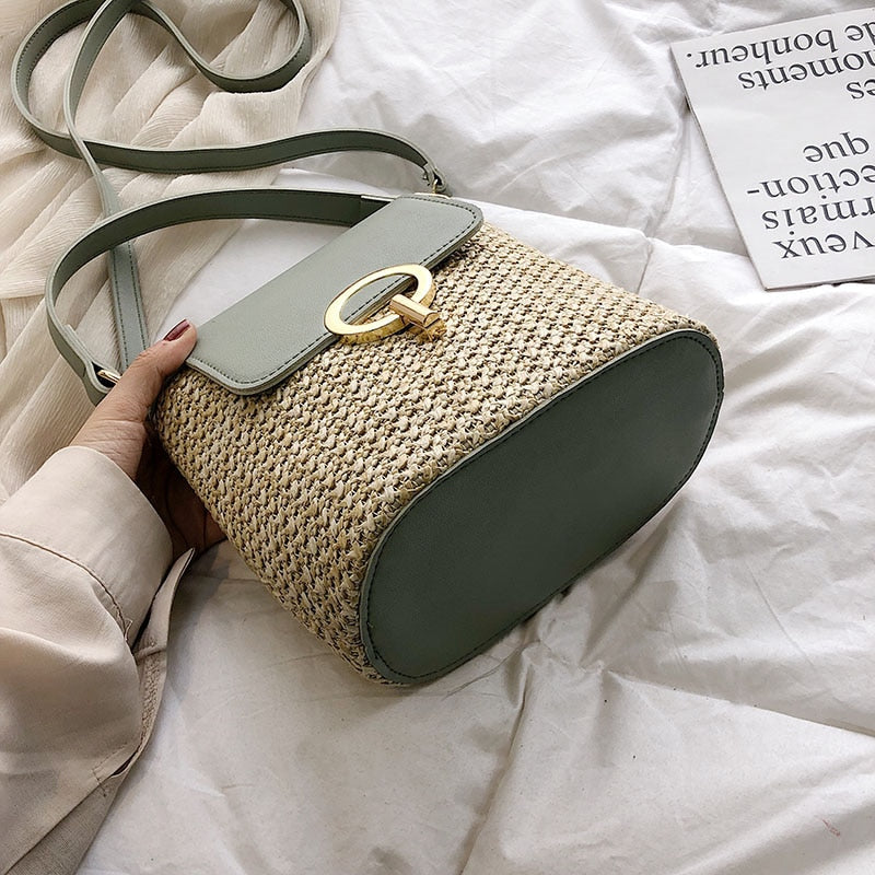 bags : Strandtas Dames - Handgeweven Stro Chique Zomer - Stro in van Pantino