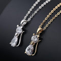 Ketting Zilver - Kattenbedelketting met Elegant Ontwerp