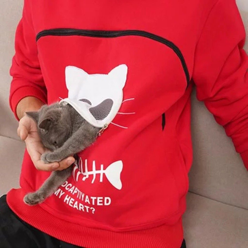 pets : Gezellige Hoodie met Zak voor Knuffelen met Huisdieren in van Pantino
